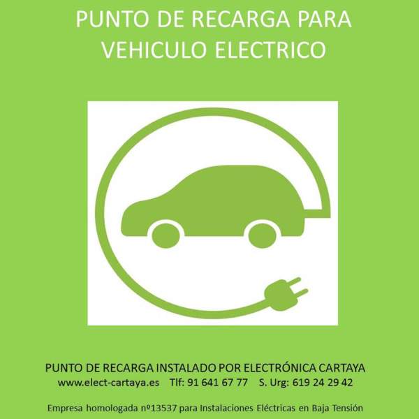 Instalación y legalización del punto de recarga del vehículo eléctrico